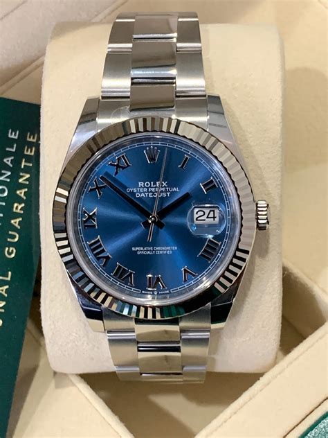 rolex datejust 41 blue dial stainless steel men& 39|2022 rolex datejust 41mm.